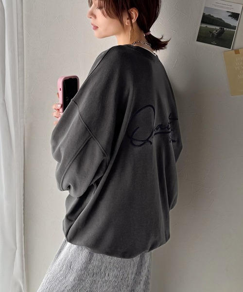 「classicalelf」 スウェットカットソー SMALL ブルー レディース_画像2