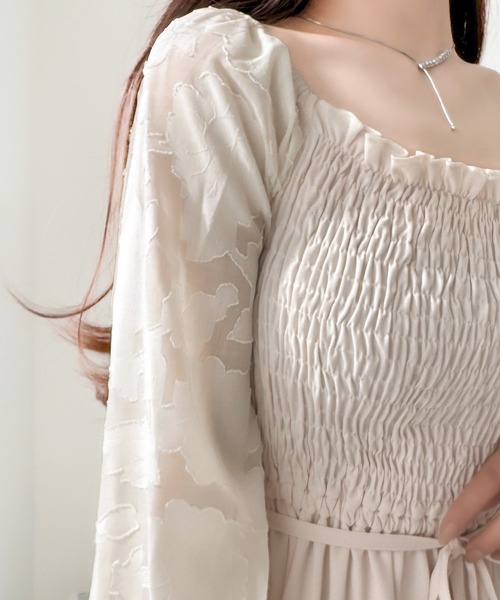 「mily bilet」 長袖ワンピース SMALL アイボリー レディース_画像5