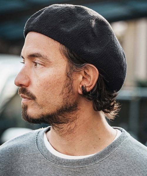 「CAMBIO」 ベレー帽 FREE ブラック メンズ_画像2