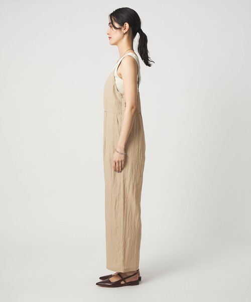 オールインワン 「size SHORT/TALLあり」フィブリル Vネック オールインワン レディースの画像