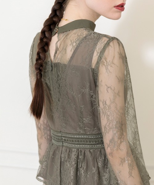 「Leja」 7分袖ワンピース SMALL ブラウン レディース_画像8