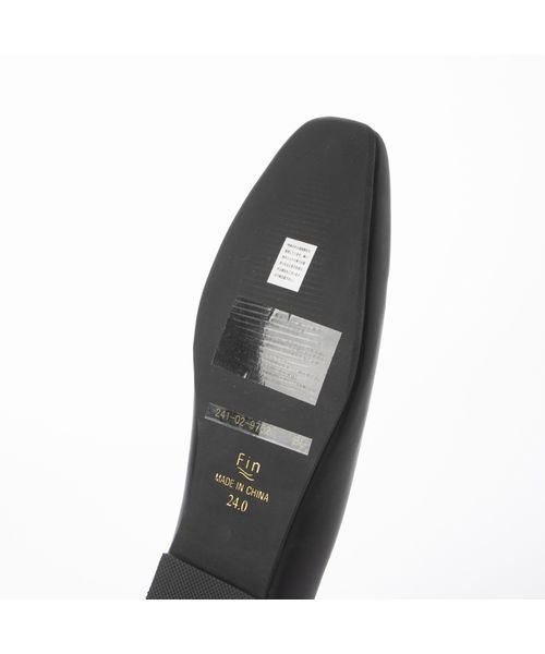 「Fin」 フラットパンプス 24.5cm ブルー レディース_画像2