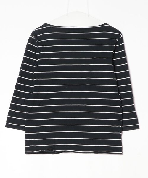 「ORCIVAL」 ボーダー柄7分袖カットソー 2 ブラック レディースの画像2