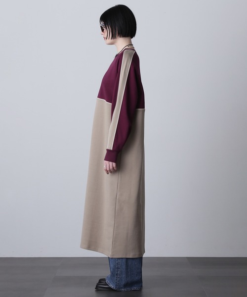 「ROSE BUD」 長袖ワンピース ONE SIZE ブラック レディース_画像8