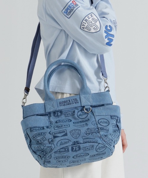 AVIREX（アヴィレックス） トートバッグ 「直営店限定」DENIM PATTERN