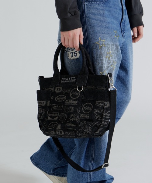 AVIREX（アヴィレックス） トートバッグ 「直営店限定」DENIM PATTERN