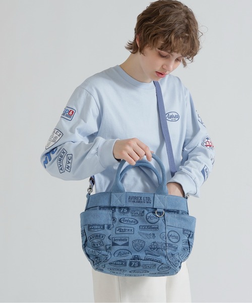 AVIREX（アヴィレックス） トートバッグ 「直営店限定」DENIM PATTERN