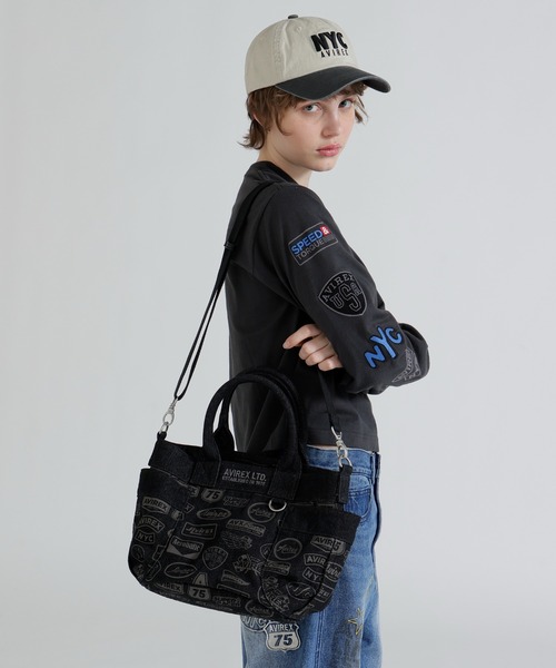 AVIREX（アヴィレックス） トートバッグ 「直営店限定」DENIM PATTERN