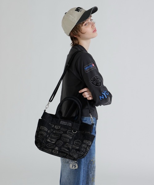 AVIREX（アヴィレックス） トートバッグ 「直営店限定」DENIM PATTERN