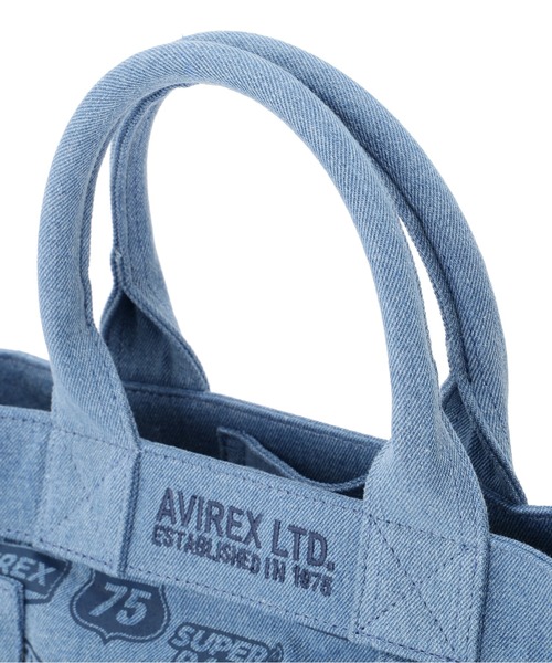 AVIREX（アヴィレックス） トートバッグ 「直営店限定」DENIM PATTERN