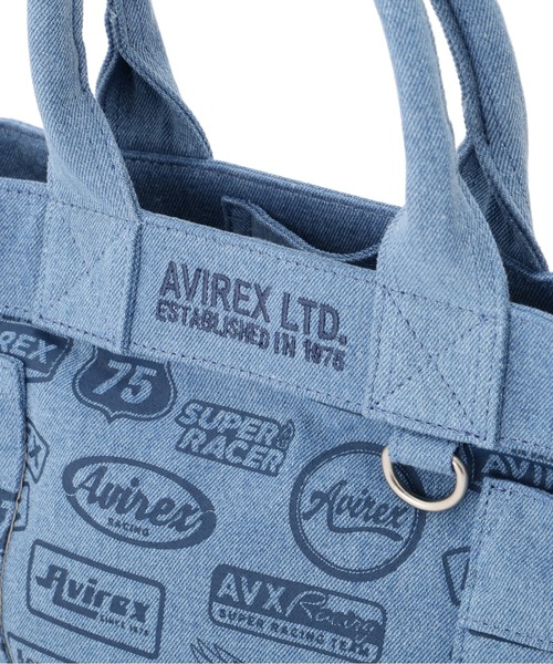 AVIREX（アヴィレックス） トートバッグ 「直営店限定」DENIM PATTERN