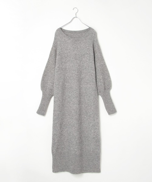 「notch.」 ニットワンピース M グレー レディース_画像4