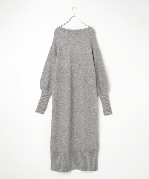 「notch.」 ニットワンピース M グレー レディース_画像5