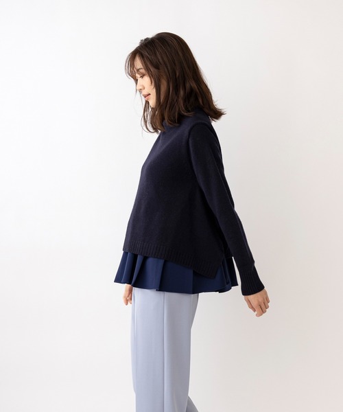 「Sono」 長袖ニット 1 ネイビー レディース_画像4
