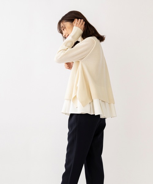「Sono」 長袖ニット 1 ネイビー レディース_画像6