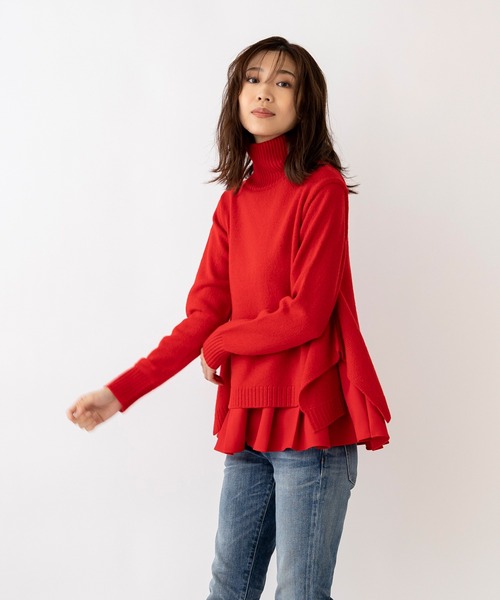 「Sono」 長袖ニット 1 ネイビー レディース_画像7