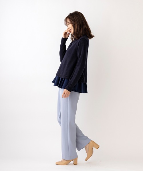 「Sono」 長袖ニット 1 ネイビー レディース_画像9