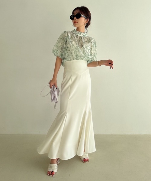 「EIMY ISTOIRE」 スカート M ラベンダー レディース_画像9