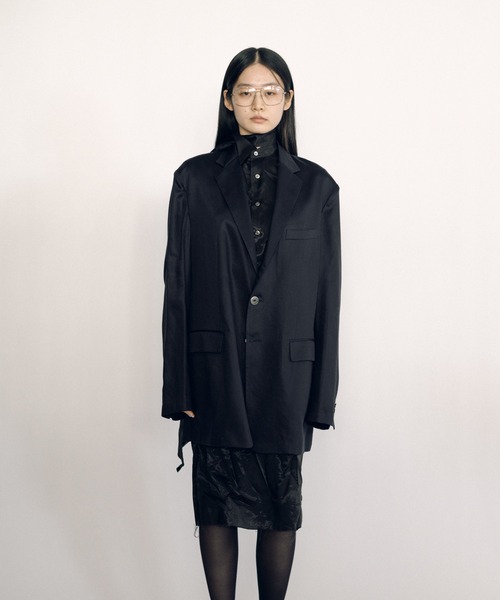 ジャケット テーラードジャケット Notched Lapel Jacket レディース メンズの画像
