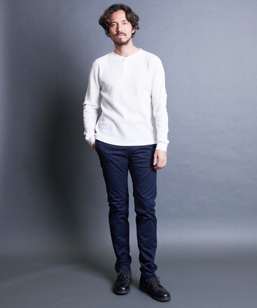 「Magine」 チノパンツ 44 オリーブ メンズ_画像9