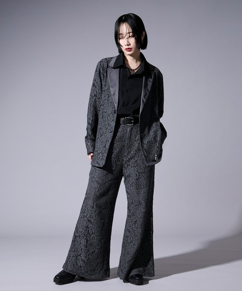 Ellno Loset（エルノロゼット） パンツ コードレースワイドフレア