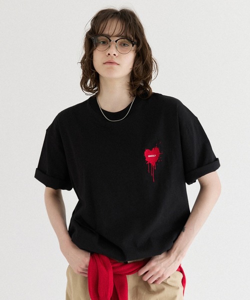 ONCILY（オンシェリー） tシャツ 26SS HEART LOGO DRAW CODE T-SHIRT