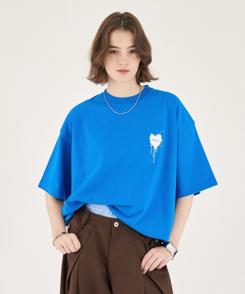 ONCILY（オンシェリー） tシャツ 26SS HEART LOGO DRAW CODE T-SHIRT
