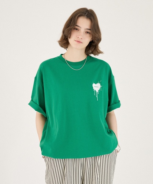 ONCILY（オンシェリー） tシャツ 26SS HEART LOGO DRAW CODE T-SHIRT