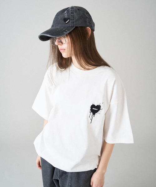 ONCILY（オンシェリー） tシャツ 26SS HEART LOGO DRAW CODE T-SHIRT