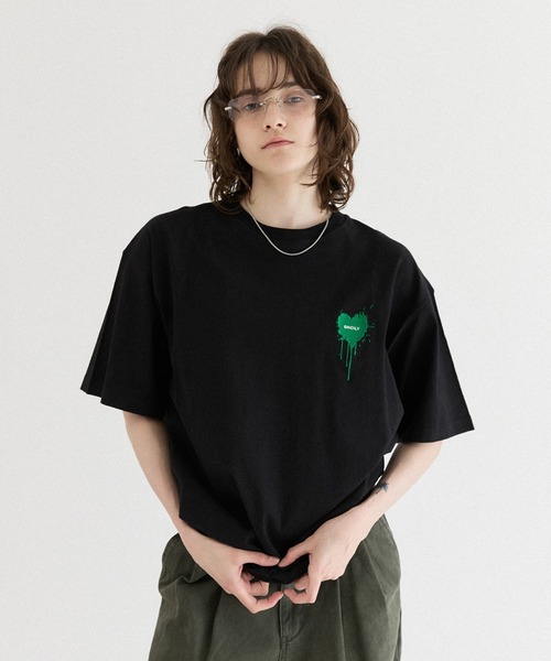 ONCILY（オンシェリー） tシャツ 26SS HEART LOGO DRAW CODE T-SHIRT
