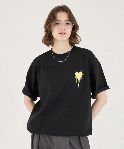 ONCILY（オンシェリー） tシャツ 26SS HEART LOGO DRAW CODE T-SHIRT
