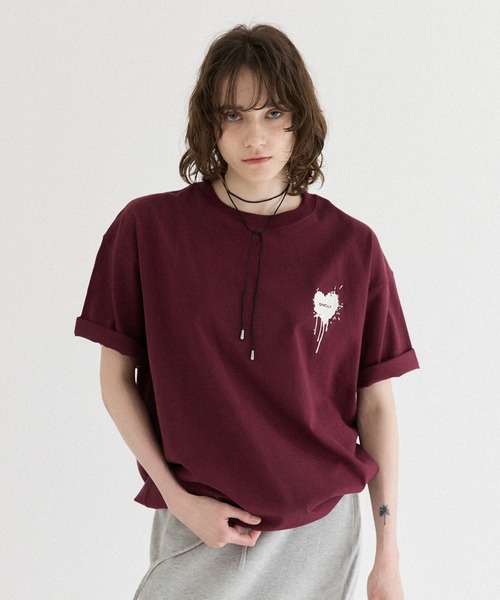【未使い.セール】billieblush Tシャツ　ハート　3A Billieblush ロゴ Tシャツ | ブルー | FARFETCH JP