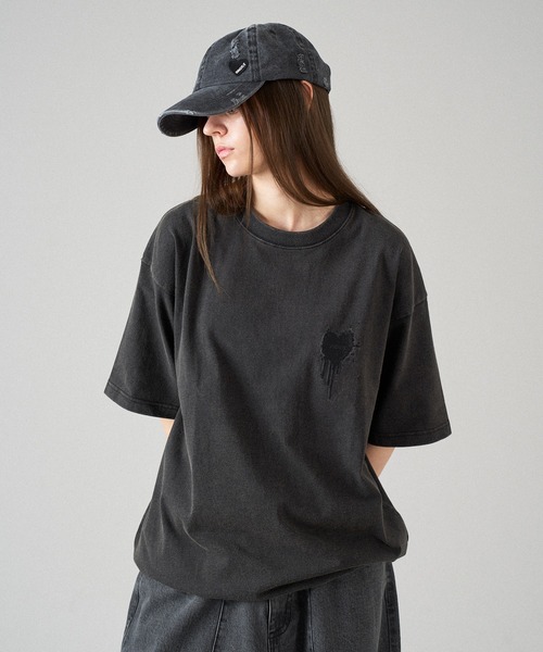 ONCILY（オンシェリー） tシャツ 26SS HEART LOGO DRAW CODE T-SHIRT