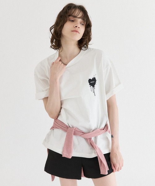 ONCILY（オンシェリー） tシャツ 26SS HEART LOGO DRAW CODE T-SHIRT
