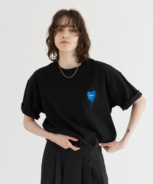 ONCILY（オンシェリー） tシャツ 26SS HEART LOGO DRAW CODE T-SHIRT