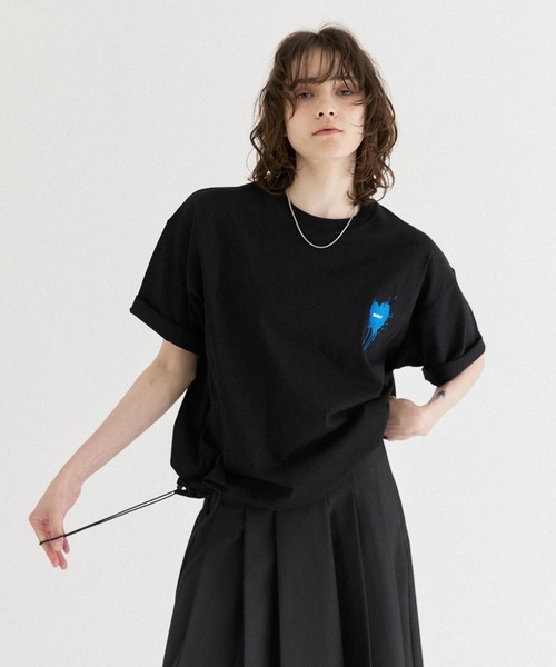 ONCILY（オンシェリー） tシャツ 26SS HEART LOGO DRAW CODE T-SHIRT