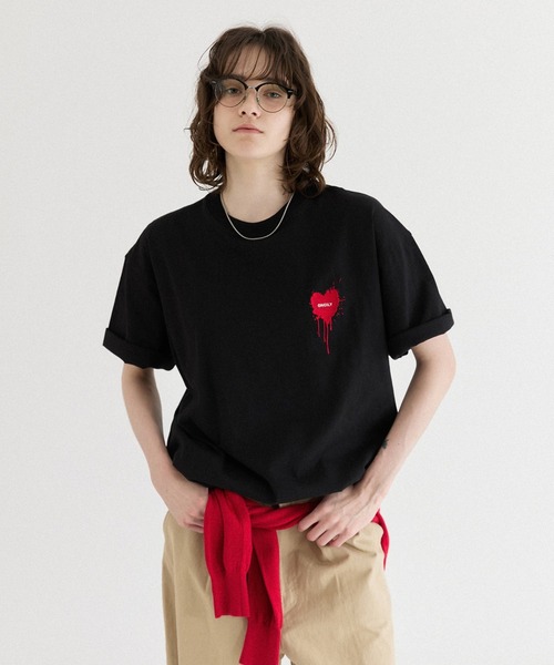 ONCILY（オンシェリー） tシャツ 26SS HEART LOGO DRAW CODE T-SHIRT