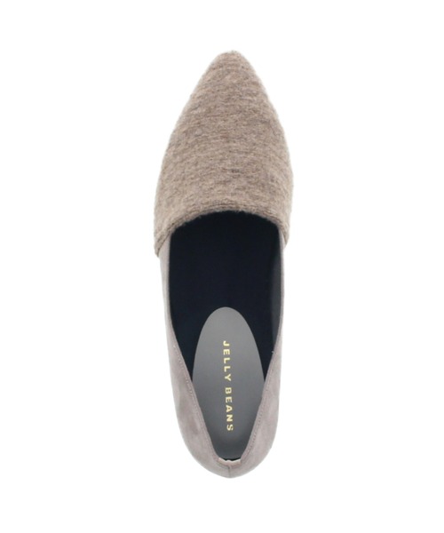 「JELLY BEANS」 フラットパンプス 23.5 ブラック レディース_画像6