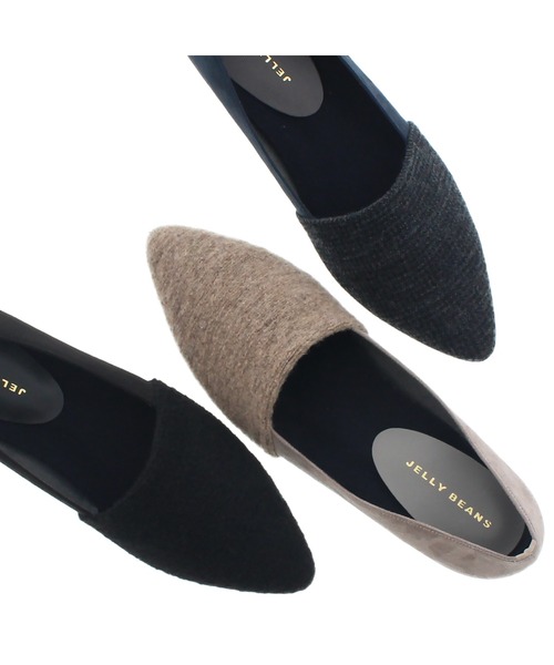 「JELLY BEANS」 フラットパンプス 23.5 ブラック レディース_画像8