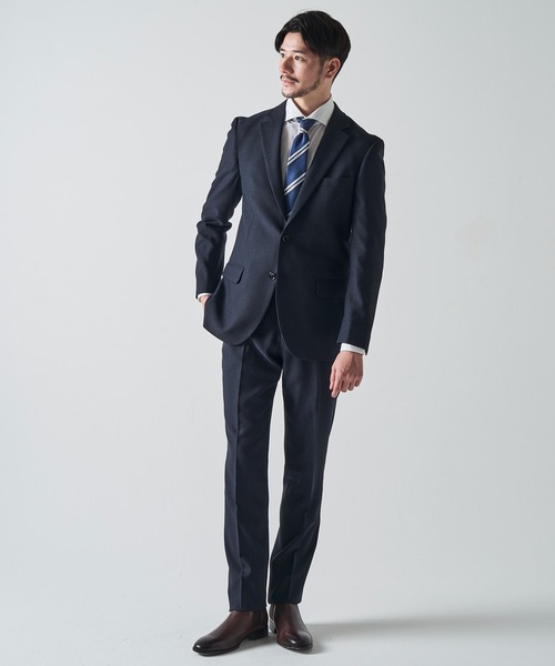 【新品】スーツLL　ネイビー　テットオム 　ストレッチ TETE HOMME（テット オム） スーツ LL ネイビー メンズ : ZOZOTOWN