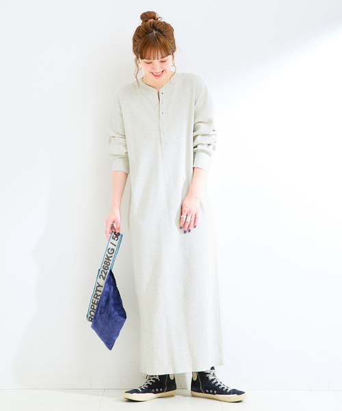 B.C STOCK（ベーセーストック） ワンピース ウォッシャブル / ワッフル