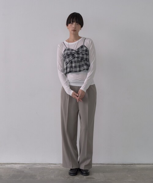 「GALLEST」 イージーパンツ 40 ブラック レディース_画像6