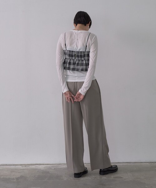 「GALLEST」 イージーパンツ 40 ブラック レディース_画像8
