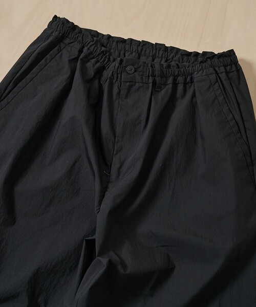 パンツ 「PORTER CLASSIC/ポータークラシック」PC-035-3943-0010/BLACK/POPLIN EASY SHORTS メンズの画像