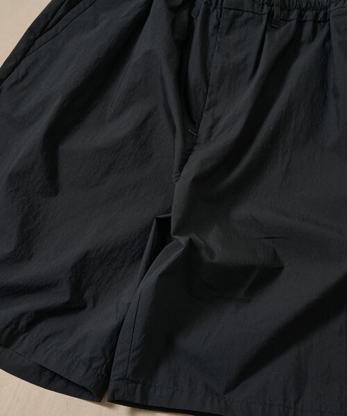 パンツ 「PORTER CLASSIC/ポータークラシック」PC-035-3943-0010/BLACK/POPLIN EASY SHORTS メンズの画像