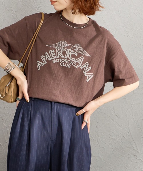 tシャツ 「Americana/アメリカーナ」 AMERICANA プリントＴシャツ レディースの画像