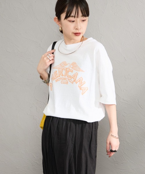 tシャツ 「Americana/アメリカーナ」 AMERICANA プリントＴシャツ レディースの画像