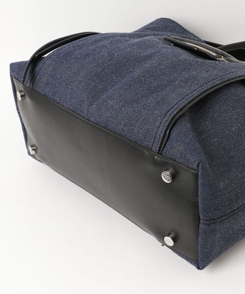 TOD'S（トッズ） ダブルT デニム 2WAYバッグ - ネイビー レディース