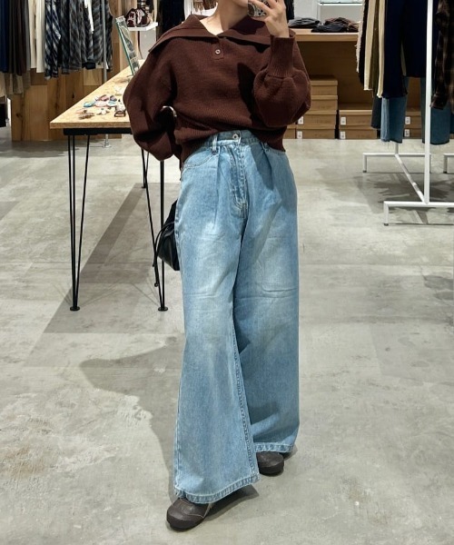 「Kastane」 デニムパンツ 0 ブルー レディース_画像4
