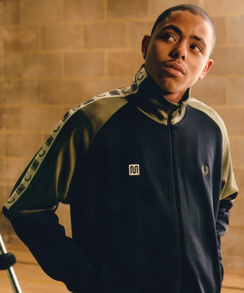 00s FRED PERRY ベロア　トラックジャケット　ジャージ PM134 FRED PERRY（フレッドペリー） ジャージ Meyba Taped Raglan